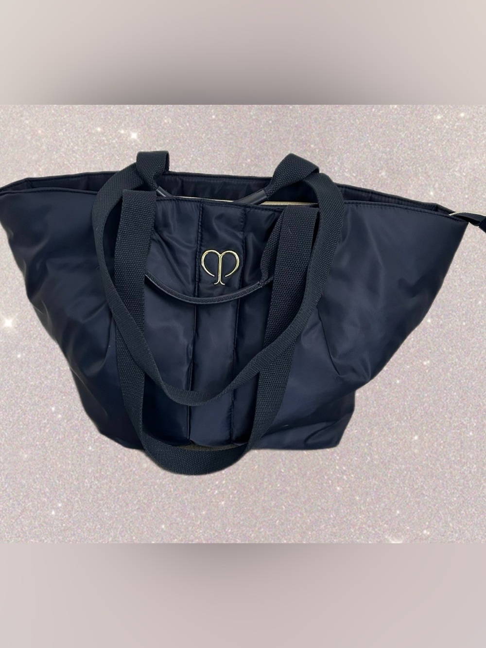 Clé de Peau Beauté Navy Blue Nylon Tote Bag